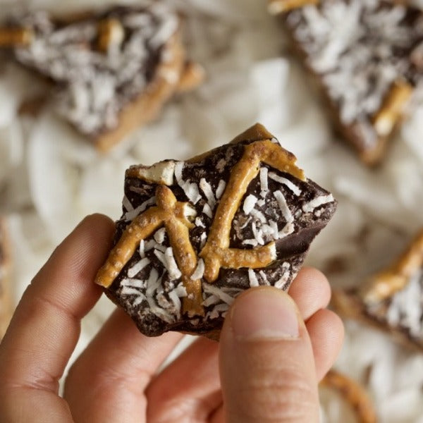Coconut Pretzel Toffee
