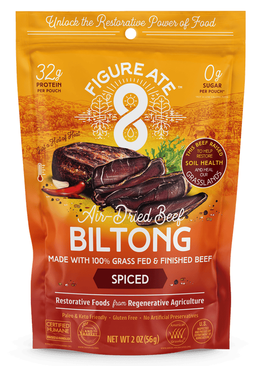 Spiced Grass Fed & Finished Beef Biltong